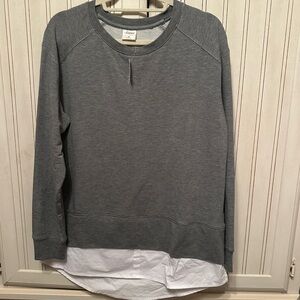 Soma Heather Grey Layered Tunic Sweatshirt